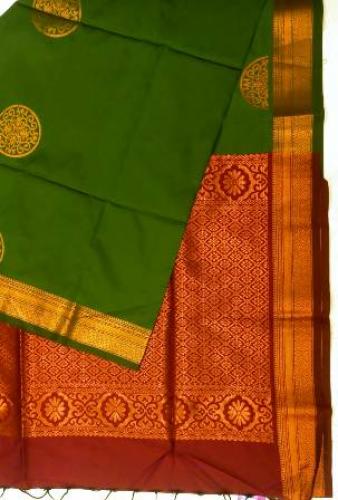 PL Polyester Big Butta Softee saree Jacquard